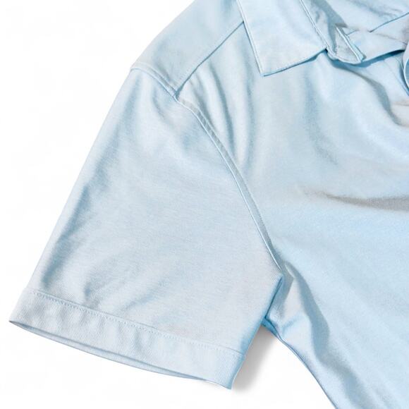 VRST Limitless Button Up Short Sleeve Shirt Performance Golf Prep Lt Blue Mens S - Picture 6 of 8